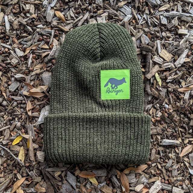 Runyon Pine Neon Reflective Performance Knit Beanie
earthy olive green tones compliments our fluorescent neon yellow reflective patch