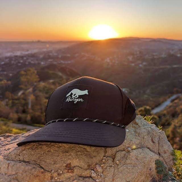 Runyon Black Rock Performance Reflective Workout Trucker Hat 