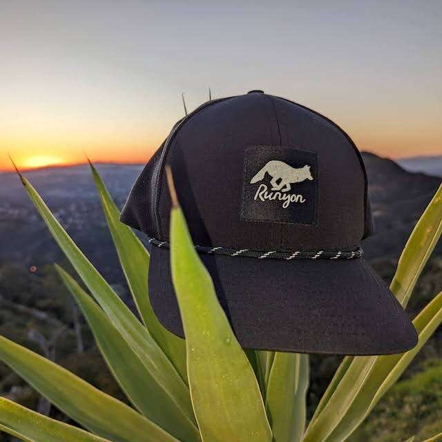 Runyon Black Rock Performance Reflective Workout Trucker Hat 